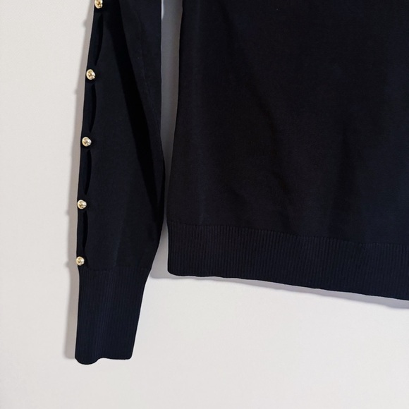 Jonathan Simkhai - Black Cutout Long Sleeve Top - Picture 2 of 5